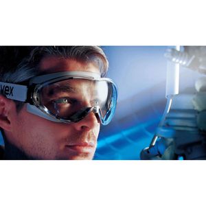 Produktbild für Schutzbrille Uvex ultrasonic, schwarz-grau, Vollsichtbrille