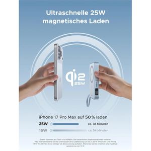 Produktbild für Powerbank UGREEN MagFlow, 10000mAh