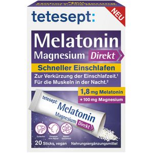 Melatonin tetesept Direkt, 20 Portionen Granulat für 20 Nächte