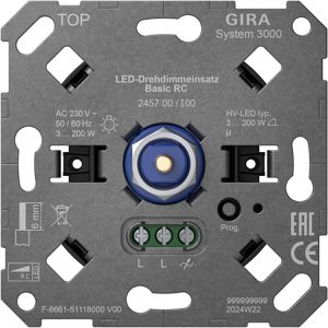 Dimmer Gira 245700 Basic RC, System 3000, Unterputz