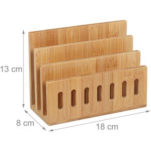 Produktbild für Briefständer Relaxdays Bambus