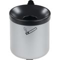 Aschenbecher TKG Rondo Midi, 350059 Wandascher aus Stahl, 1 Liter, silber