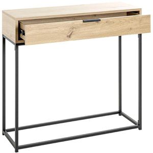 Konsolentisch Haku-Möbel 52482, schwarz / eiche