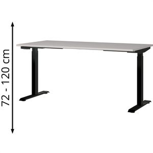 Schreibtisch Germania Bedano 9912-630, kaschmir / schwarz