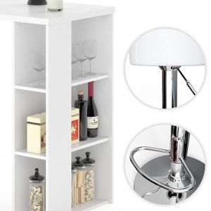 Produktbild für Bartisch Vicco weiß