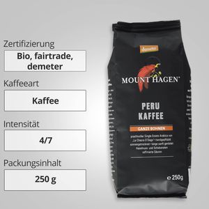 Produktbild für Kaffee Mount-Hagen Peru demeter, BIO
