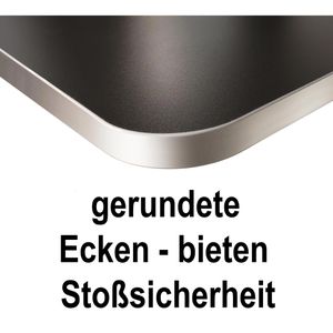 Produktbild für Schreibtisch Kerkmann Prime 11040610, weiß / silber