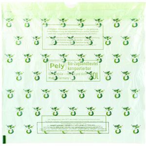 Produktbild für Müllbeutel Pely Bio-Zugbandbeutel, 35 Liter