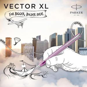 Produktbild für Füller Parker Vector XL Metallic Lilac, Feder M