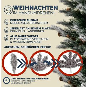 Produktbild für Weihnachtsbaum CASARIA 100909, Schnee, 180cm
