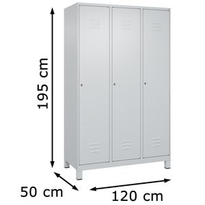 Produktbild für Spind CP-Möbel Classic PLUS, lichtgrau