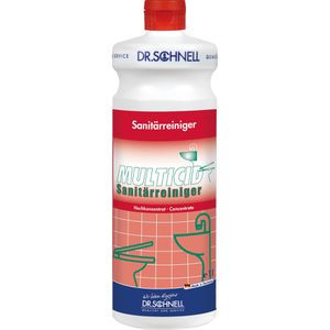 Dr.Schnell Badreiniger 00270, Multicid, Sanitärreiniger, gegen Kalk und Schmutz, 1 Liter