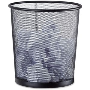 Papierkorb Relaxdays 10022506, schwarz