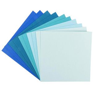 Produktbild für Faltkarten Ideen-mit-Herz Anna, 220g/m², Mint-/Blautöne