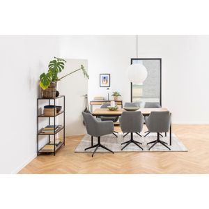 Produktbild für Bücherregal AC-Design Seaford, schwarz / wildeiche