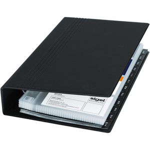 Produktbild für Visitenkartenmappe Sigel VZ300, schwarz, A5