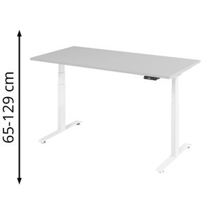 Schreibtisch Böttcher-AG Base Lite, lichtgrau / weiß