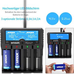 Produktbild für Akku-Ladegerät Xtar VP4L Plus Dragon