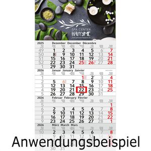 Produktbild für 4-Monatskalender Böttcher-AG Jahr 2026, mit Werbedruck