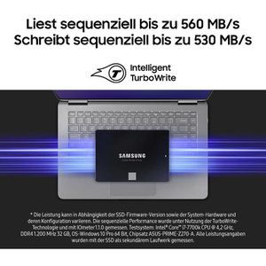Produktbild für Festplatte Samsung 870 Evo MZ-77E2T0B/EU