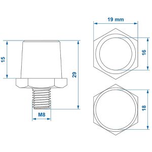 Produktbild für Batteriepoladapter ProPlus 347026v03