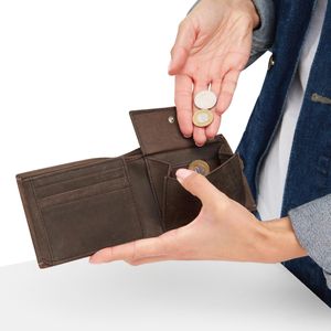 Produktbild für Portemonnaie Böttcher-AG Wild Style I, braun, aus Echt Leder