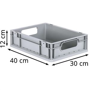 Produktbild für Eurobox Allit ProfiPlus EuroEco O412, grau, 10,4 Liter