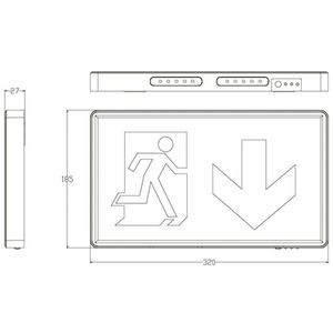 Produktbild für Notbeleuchtung Enovalite 200101, Fluchtwegleuchte, LED, Akku