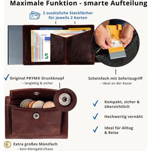 Produktbild für Kreditkartenetui SecWal Echt Leder, braun, für 10 Karten