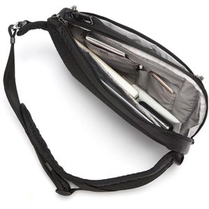 Produktbild für Umhängetasche Pacsafe Vibe 325, aus recyceltem PET, schwarz
