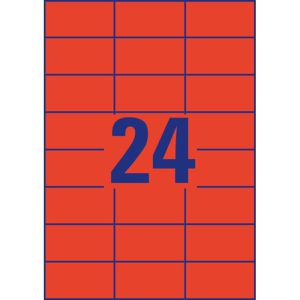 Produktbild für Universaletiketten Zweckform 3448, rot