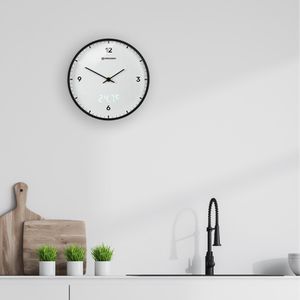 Produktbild für Wanduhr Bresser MyTime LEDsec, Kunststoff, analog, Funkuhr
