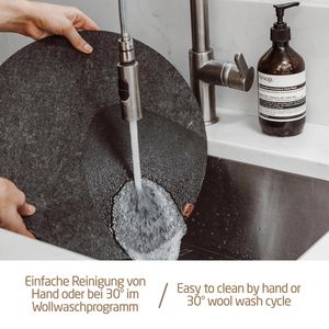 Produktbild für Platzset Miqio Stone, waschbar, aus Filz
