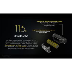 Produktbild für Stirnlampe Nitecore NU40 LED, wiederaufladbar