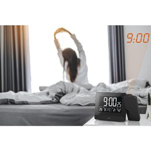 Produktbild für Wecker Hama 186332 Plus Charge schwarz, digital