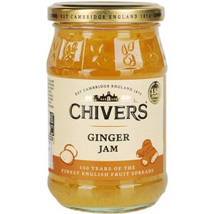 Chivers Fruchtaufstrich Ginger Jam, vegan, 25% Fruchtgehalt, im Glas, 340 g