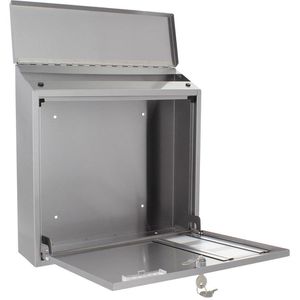 Produktbild für Briefkasten Rottner T06048, Muro Inox, silber, aus Edelstahl