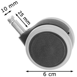 Produktbild für Stuhlrollen Topstar GAP 6990-3, 5 Stück