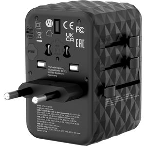 Produktbild für Reiseadapter Verbatim UTA-5 Universal, GaN, 65W
