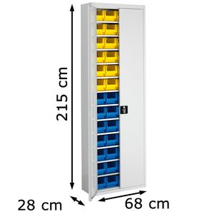Produktbild für Magazinschrank Mauser MKST4/21B, grau