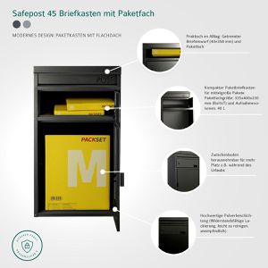 Produktbild für Paketbriefkasten SafePost 900255 ScanPro 45