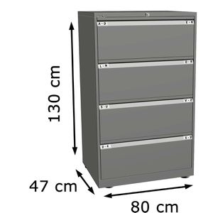 Produktbild für Hängeregisterschrank Bisley Essentials YESF0813