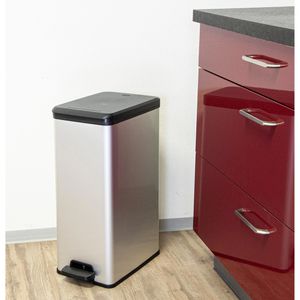 Produktbild für Mülleimer Curver Deco Bin Slim, silber