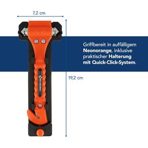 Produktbild für Nothammer First-Aid-Only 2-in-1-Fluchtwerkzeug