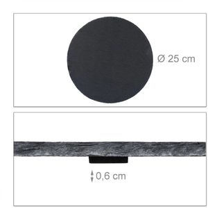Produktbild für Schieferplatten Relaxdays 10030881, Ø 25 cm