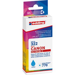 Produktbild für Tinte Edding EDD-322 für Canon CLI-551C XL
