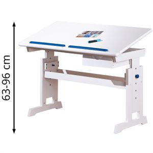 Kinderschreibtisch Inter-Link Baru, 40100500, aus Holz, weiß