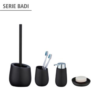 Produktbild für Seifenschale Wenko Badi 23653100, schwarz