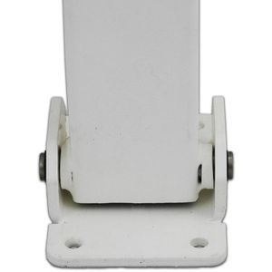 Produktbild für Absperrpfosten UvV Comfy, rot/weiß, aus Metall