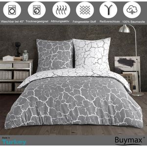 Produktbild für Bettwäsche Buymax Mercer, grau, Renforcé